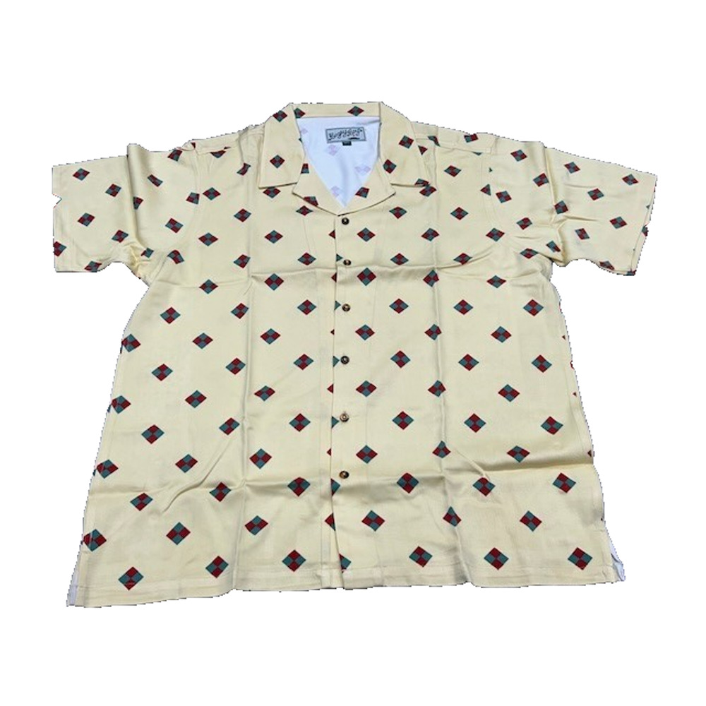 NWOT Bogey Boys by Macklemore Men's The Rectangle Button-Up Shirt Yellow Size M